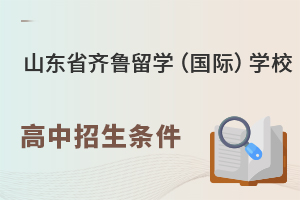 山东省齐鲁留学(国际)学校高中招生条件