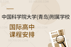 中国科学院大学(青岛)附属学校国际高中课程安排