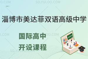 淄博市美达菲双语高级中学国际高中开设什么课程？