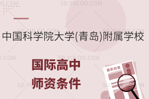 中国科学院大学(青岛)附属学校国际高中师资条件怎么样?