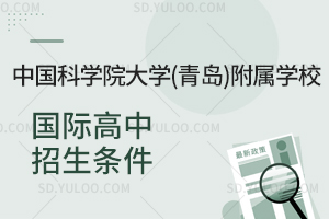 中国科学院大学(青岛)附属学校国际高中招生条件