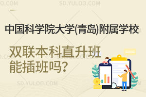 中国科学院大学(青岛)附属学校双联本科直升班能插班吗？