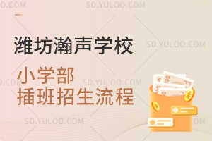 潍坊瀚声学校小学部插班招生流程是怎样的？