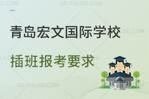 青岛宏文国际学校插班报考要求是什么？