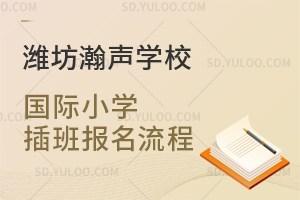潍坊瀚声学校国际小学插班报名流程是怎样的？