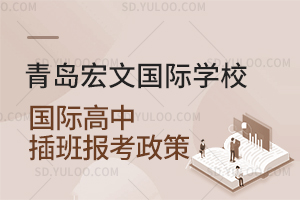 青岛宏文国际学校国际高中插班报考政策是怎样的？